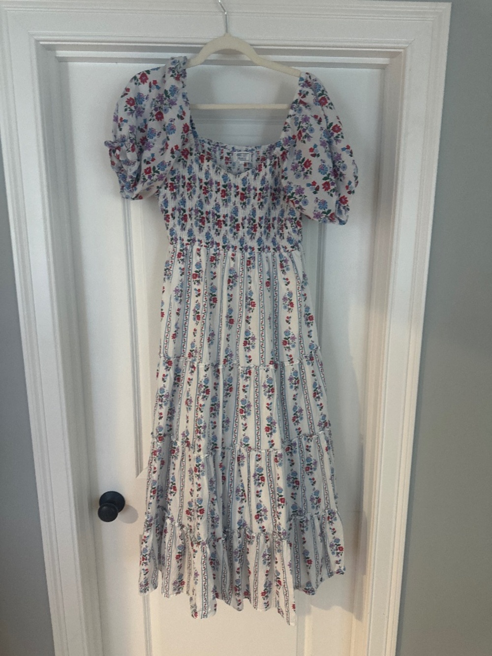 Pink city prints dress